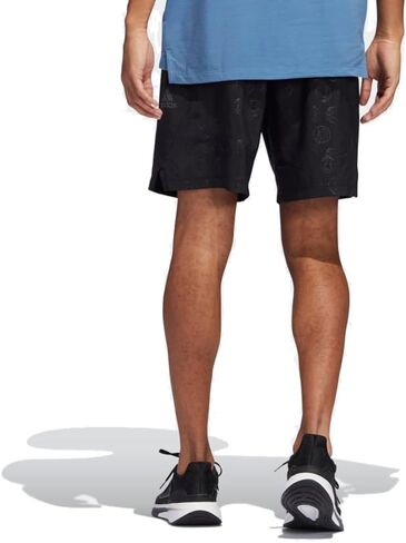 adidas Men's Axis Big Mood Grahic Woven Shorts, Black in Kuwait