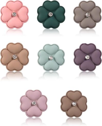 XIHIRCD 8pcs Magnetic Hijab Pins, Flower Shaped Small Hijab Magnets Multi-Purpose No-Snag Clothing Scarf Clasp Pinless Brooch for Women Men Shawl Scarves Clothes in Kuwait