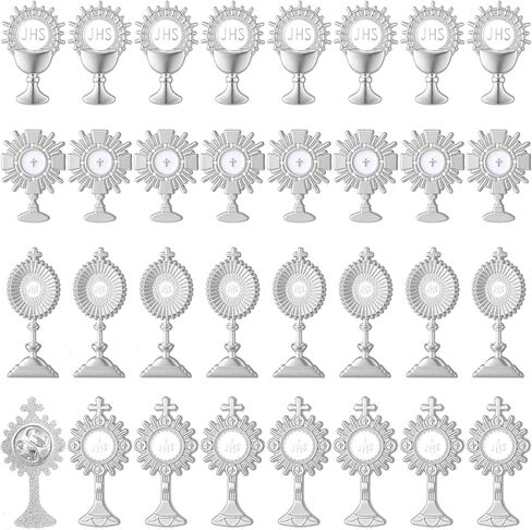 Suncalla أول مناولة التلبيب دبوس الكاثوليكية Monstrance دبابيس القربان المقدس يسوع الدينية المسيحية صالح in Kuwait