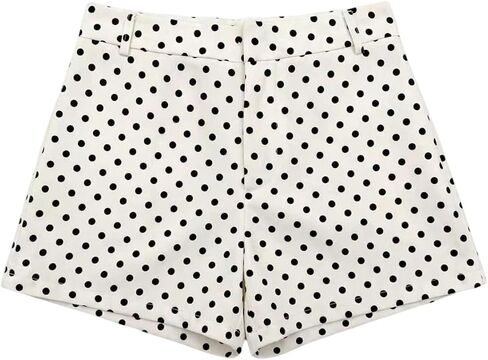 SHENHE Women's Polka Dots Low Waist Shorts Summer Going Out Dressy Tailored Shorts in Saudi Arabia