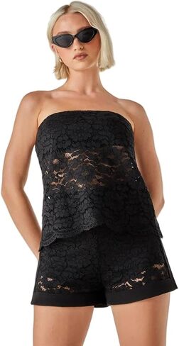 Nasty Gal Women's Lace Tailored Shorts in Kuwait