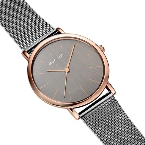 Bering Women Analog Quartz Classic Collection Watch with Stainless Steel Strap and Sapphire Crystal 13436-369 in Kuwait