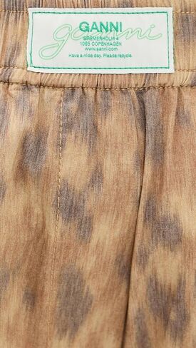 Ganni Women's Printed Elasticated Shorts in Saudi Arabia