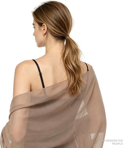 Women's Chiffon Shawls and Wraps for Evening Dresses Wedding Cover Bridal Scarves Formal Dress Wrap Soft Sheer Cape in Saudi Arabia