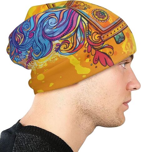Beanie for Women Men, Stretch Knitted Beanies Hat Casual Slouchy Chemo Cap Cancer Headwear Gifts in Saudi Arabia