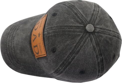 Xpayzere Limited Edition Dad Hat for Men, Adjustable Leather Patch Cotton Baseball Cap in Saudi Arabia