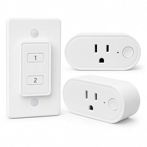 LoraTap Magnetic Remote Control Outlet Plug, for Christmas Tree Lights, Holiday Decoration Lighting, Indoor Lamp, Electrical Outlets Smart Wireless Light Switch, 16 Amp in Kuwait