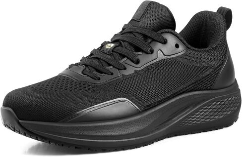 Non Slip Work Shoes for Men - Water Resistant Food Service Shoes for Restaurant, Kitchen & Hospital, Breathable Lightweight Cushioned Comfort, Easy Clean for Waiters, Chefs & Cooks Standing All Day in Saudi Arabia