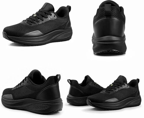 Non Slip Work Shoes for Men - Water Resistant Food Service Shoes for Restaurant, Kitchen & Hospital, Breathable Lightweight Cushioned Comfort, Easy Clean for Waiters, Chefs & Cooks Standing All Day in Saudi Arabia
