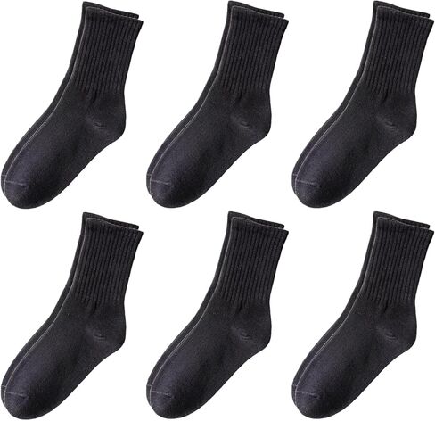5/6 pairs crew socks for womens, No pilling socks,Casual thin Socks and cozy socks 5-9 in Kuwait