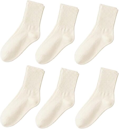5/6 pairs crew socks for womens, No pilling socks,Casual thin Socks and cozy socks 5-9 in Kuwait