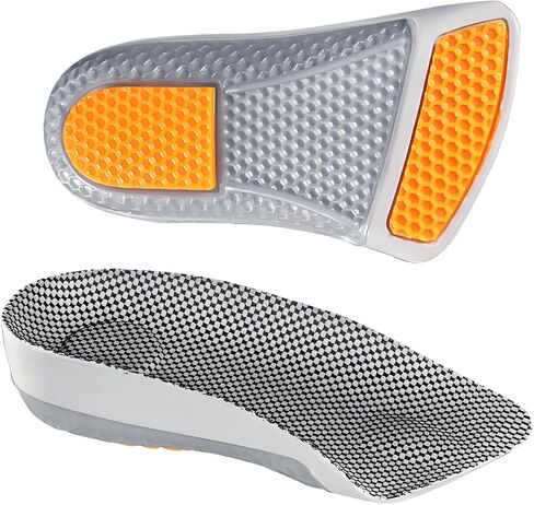 1.5 Inch Height Increase Insoles, 1 1/2 Inch Half Length Heel Lift Pads | Ergonomic High-Fit & Strong Arch Support | Non-Slip Composite Shoe Inserts for Men Women | Height Boosters for Sneakers, Boots in Kuwait