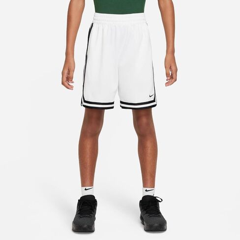 Nike Dri-FIT DNA Big Kids' (Boys') Basketball Shorts (White/Black, FJ6802-100) Size X-Small in Kuwait