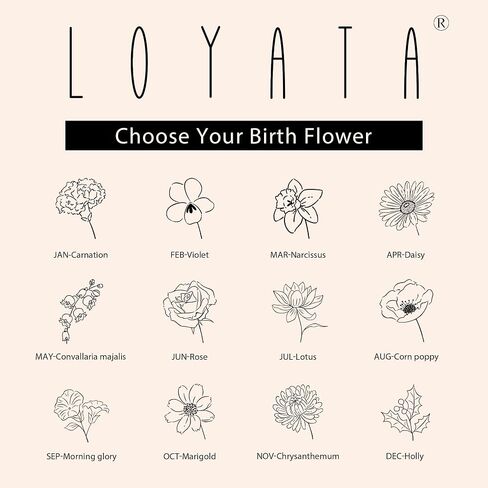 أساور ذهبية من LOYATA للنساء - سوار سلسلة زهور ساحرة للولادة غير مشوه، أنيق 14 قيراط مطلي بالذهب مقاوم للماء على شكل زهرة، سوار ساحر مجوهرات هدايا عيد ميلاد للنساء in Kuwait