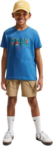 Nike Unisex Big Kids' Sportswear Club Boxy T-Shirt - Boys and Girls in Kuwait
