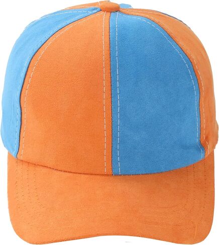 Orange and Blue Engineer Conductor Hat Pumpkin Hat for Adult in Saudi Arabia