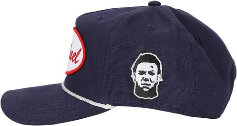 John Carpenter's Halloween Michael Name Patch Navy Retro Grandpa Snapback Hat in Saudi Arabia