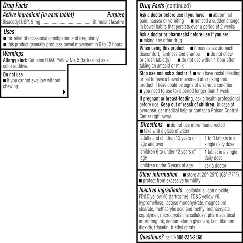 A+Health Stimulant Laxative, Bisacodyl Tablets USP 5mg, 300 Count | Delayed Release, Relieve Occasional Constipation and Irregularity in Saudi Arabia