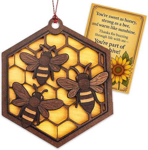 Honey Bee Gifts for Women, Bee Decor for Home and Garden, Vintage Antique Home Decor Style, Bees Stuff Gift Idea, Window and Garden Suncatchers, Valentines Mothers Day, Christmas Ornaments in Saudi Arabia