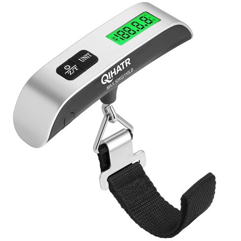 Luggage Scale, 110lb Portable Luggage Weight Scale for Travel with Backlit LCD, 4-Unit Switching, Non-Slip, Luggage Scale for Luggage, Backpacks, Packages in Saudi Arabia