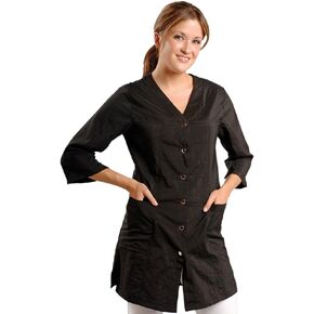 3/4 Sleeve Black Salon Smock in Saudi Arabia