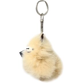 Handmade Mini Alpaca Wool Keychain – Real Alpaca Wool Purse and Bag Charm Accessory in Saudi Arabia