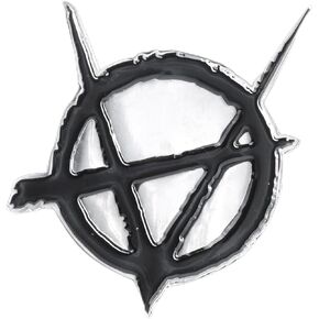 Brujah Clan Pin – Rabble - Vampire: the Masquerade 2-inch Silver Metal Pin with 3D Engraved and Enameled Detailing, Butterfly Clasp in Saudi Arabia
