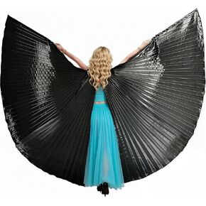 Adult Egyptian Professional Belly Dance Costume Angle Wings with Sticks for Halloween Carnival Performance in Saudi Arabia