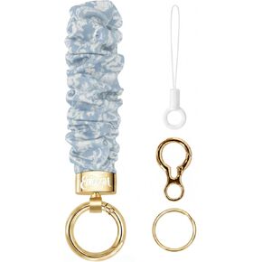 Stretchy Wristlet Keychain–Key Holder Bracelet for Car Keys with 8-shaped buckle,Cute Scrunchie Wrist Bracelet in Saudi Arabia