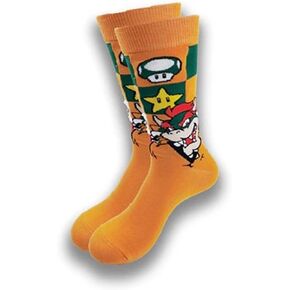 TCB Creations Bowser King Dragon Cartoon Game Character Crew Socks in Saudi Arabia