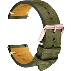 REZERO Leather Watch Straps, Italian Top-Grain Calfskin Watch Bands, Watch Band Replacements with Distressed Matte Finish for Men, Women 18mm 19mm 20mm 21mm 22mm 23mm 24mm in Saudi Arabia