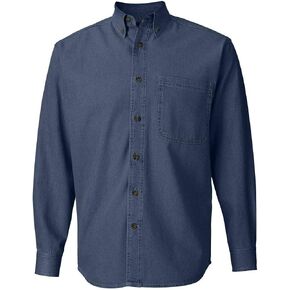 Sierra Pacific Long Sleeve Denim Shirt XL Dark Denim in Saudi Arabia