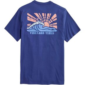 Vineyard Vines Men's Sunray Wave Short-Sleeve Pocket Tee in Saudi Arabia