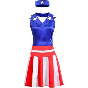Adult Independence Day Costume Women 4th of July Celebration Cosplay Fullset in Saudi Arabia