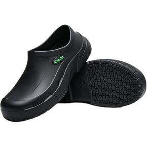 Non Slip Work Shoes for Men Women Waterproof Oil Resistant Chef Shoes Lightweight Comfortable Slip On Clogs for Kitchen Restaurant Garden Indoor Outdoor in Saudi Arabia
