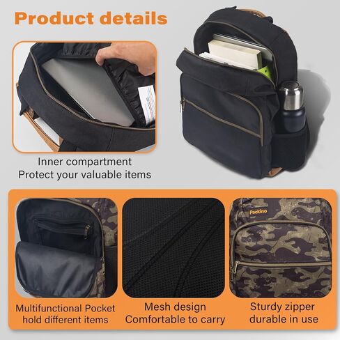 24L Travel Laptop Backpack, Business Anti Theft Slim Sturdy Large Laptops Backpack, Water Resistant College Computer Bag Gift for Men & Women Fits 17 Inch Notebook, Camouflage in Saudi Arabia