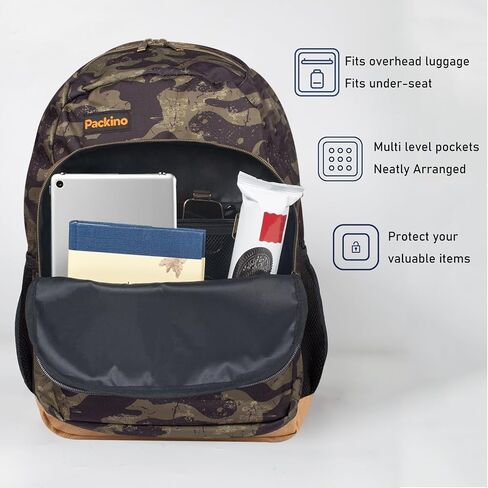 24L Travel Laptop Backpack, Business Anti Theft Slim Sturdy Large Laptops Backpack, Water Resistant College Computer Bag Gift for Men & Women Fits 17 Inch Notebook, Camouflage in Saudi Arabia