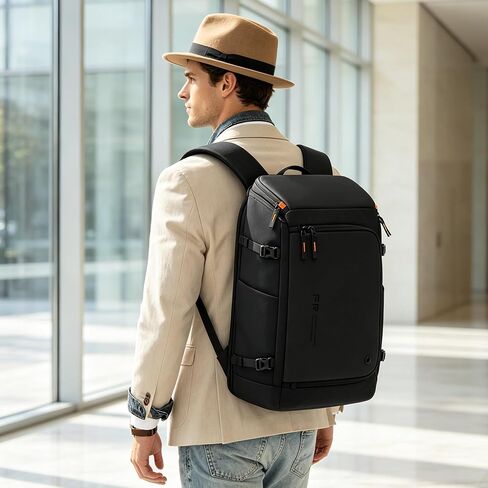 Fenree.geer Carry On Travel Backpack for Men 40L, Fits 15.6" Laptop | TSA Approved, Built-in USB Port, Anti Theft Pocket, 180° Lay Flat, Water-Resistant, Business, Commuter, Camping, Weekender in Saudi Arabia