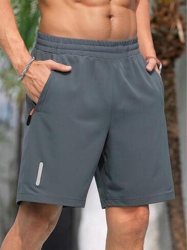 Men's Quick Drying Running Shorts 1-Pack, Moisture Wicking Sports Shorts for Fitness & Workouts, Lightweight Athletic Shorts in Kuwait