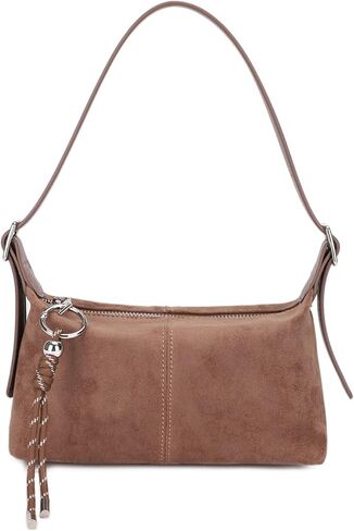 Premium Suede Vegan Leather Crossbody Purses for Women Small Shoulder Bag with Dual Adjustable Removeable Strap and Key Chain in Saudi Arabia