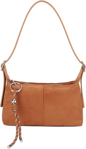Premium Suede Vegan Leather Crossbody Purses for Women Small Shoulder Bag with Dual Adjustable Removeable Strap and Key Chain in Saudi Arabia