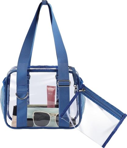 Clear Bag for Stadium Events, PVC Transparent Shoulder Bag, Clear Purse for Sports Events, Concert, Festivals, Gym in Kuwait