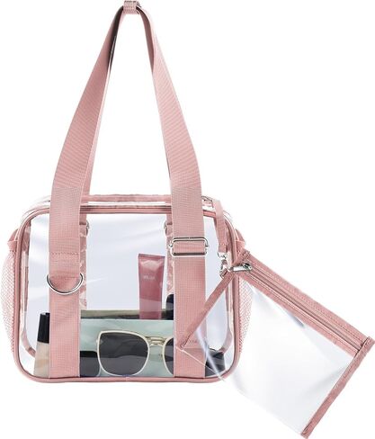Clear Bag for Stadium Events, PVC Transparent Shoulder Bag, Clear Purse for Sports Events, Concert, Festivals, Gym in Kuwait