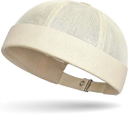 Breathable Mesh Skull Cap for Men - Adjustable Brimless Beanie Lightweight Summer Hat in Kuwait