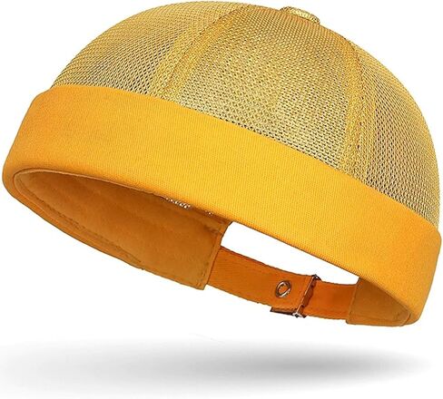 Breathable Mesh Skull Cap for Men - Adjustable Brimless Beanie Lightweight Summer Hat in Kuwait