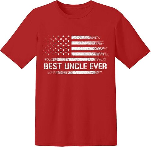 Best Uncle Ever Patriotic American Flag T-Shirt in Saudi Arabia