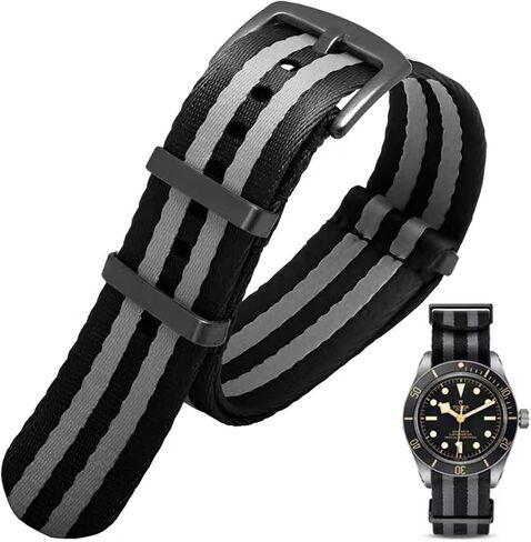 Military Ballistic Nylon Watch Band with Heavy Buckle 18mm 20mm 22mm 24mm,Thick G10 Premium Nylon Watch Bands Smart Watch Multicolor Replacement Watch Straps for Men Women in Saudi Arabia