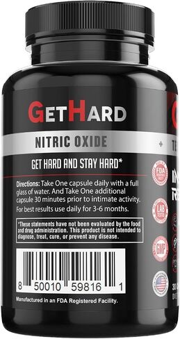 GETHARD™ Male Performance + MULTIVITAMIN – Increase Size, Strength, Stamina | Nitric Oxide & Testosterone Enhancer w/Ginseng & MacaRoot +19 Fast Acting Natural Ingredients in Saudi Arabia