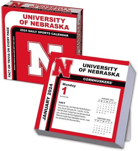 Turner Sports Nebraska Cornhuskers 2025 Box Calendar (25998053016) in Kuwait