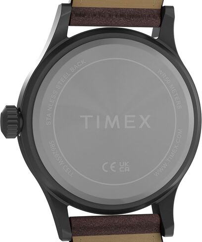ساعة Timex للرجال Expedition Scout مقاس 40 ملم - هيكل معدني باللون البني مكون من قطعتين بمينا أزرق in Kuwait